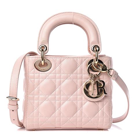 baby pink lady dior bag|lady dior handbag pink.